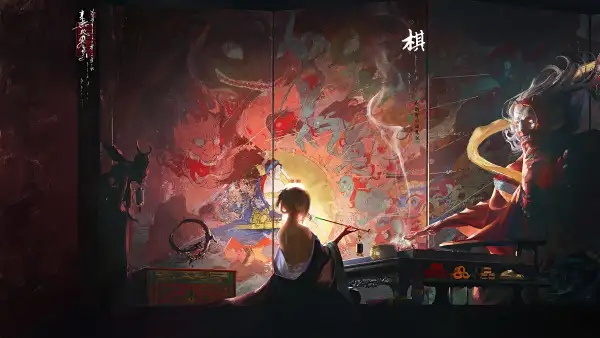 4k汉子壁纸 - 棋 - 绘画 - 民俗学「哲风壁纸」