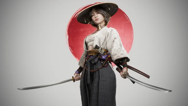 4k4K壁纸 - 和服 - 插图 - 武器「哲风壁纸」