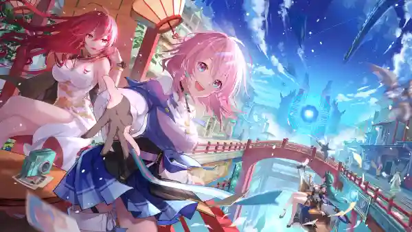 6k图片壁纸-张开嘴与云-崩坏：星轨热门的壁纸「哲风壁纸」