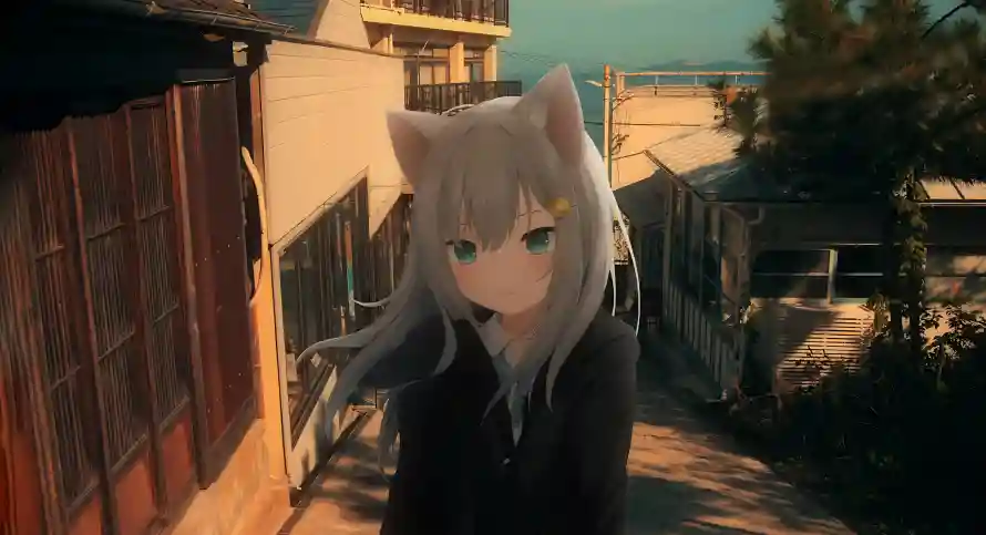 4k猫耳壁纸 - 猫羽雫 - 动漫女孩 - wallpaper「哲风壁纸」