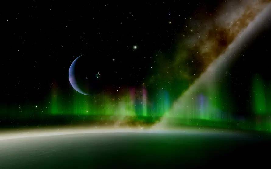 4k星系壁纸 - 极光 - 行星 - wallpaper「哲风壁纸」 4k星系壁纸 - 极光 - 行星 - wallpaper「哲风壁纸」