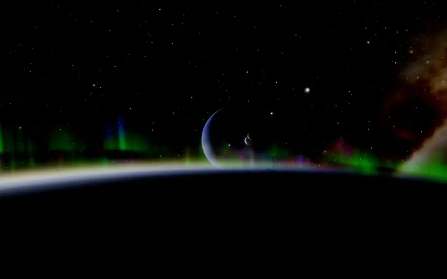 4k极光壁纸 - 行星 - 地平线 - wallpaper「哲风壁纸」 4k极光壁纸 - 行星 - 地平线 - wallpaper「哲风壁纸」