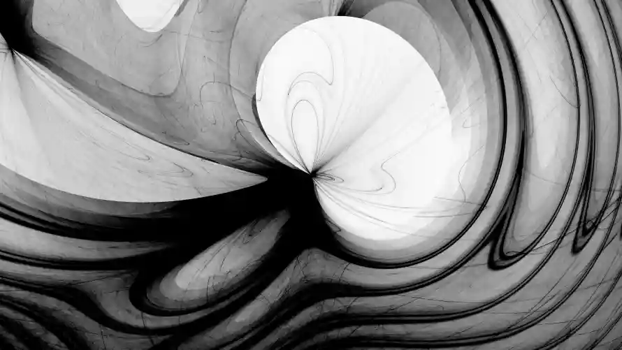 4k抽象壁纸 - 黑白 - 水墨画 - wallpaper「哲风壁纸」