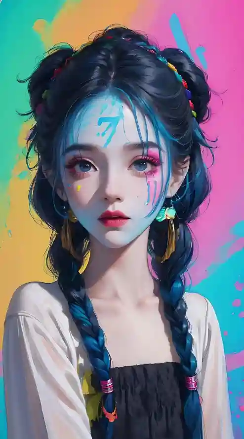 4k涂鸦壁纸 - 色彩 - 手机壁纸 - wallpaper「哲风壁纸」