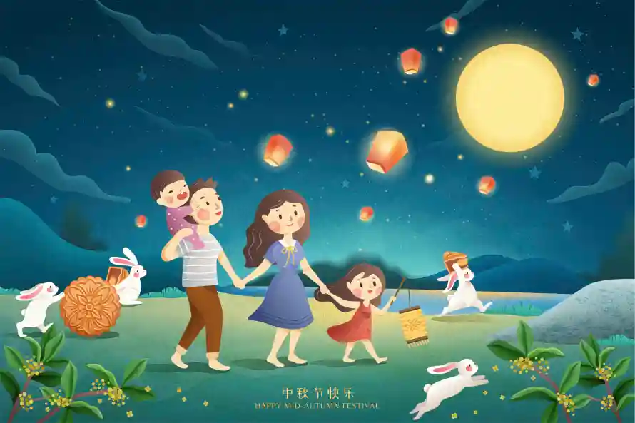 5k中秋壁纸-传统节日和-壁纸分享「哲风壁纸」