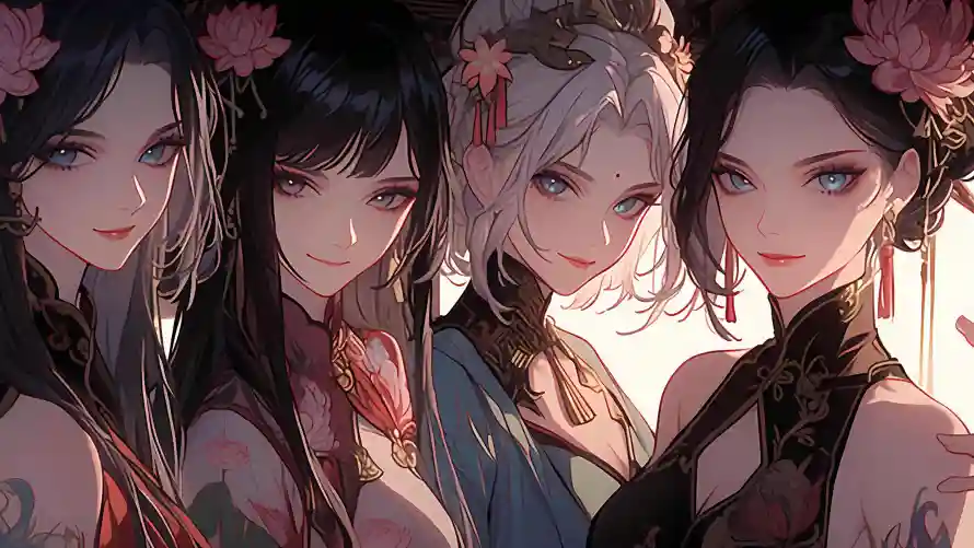 4k插画壁纸-公/出水芙蓉 - -壁纸分享「哲风壁纸」