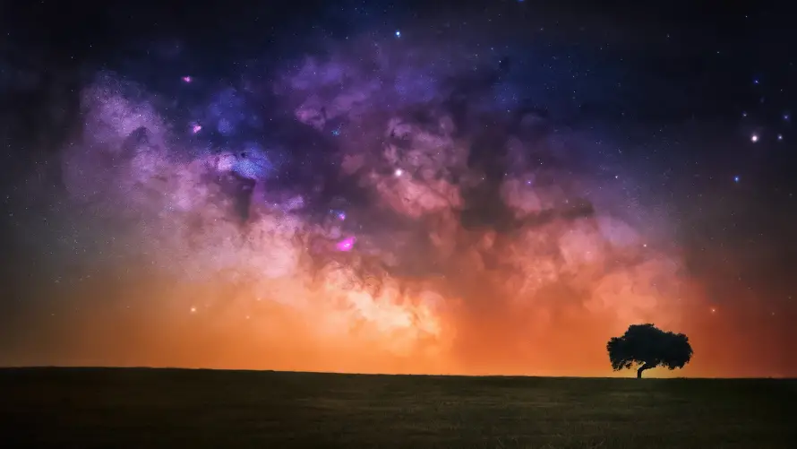 4k插画壁纸 - 星空 - 电脑壁纸 - wallpaper「哲风壁纸」