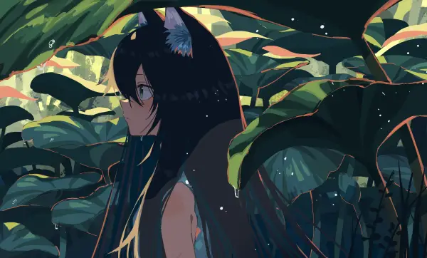 4k树叶壁纸 - 水滴 - 湿的 - 猫女「哲风壁纸」