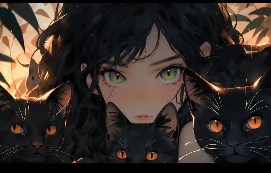 4k女孩壁纸 - 黑猫女孩 - 电脑壁纸 - wallpaper「哲风壁纸」 4k女孩壁纸 - 黑猫女孩 - 电脑壁纸 - wallpaper「哲风壁纸」