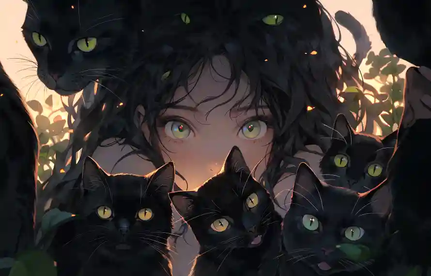 4k女孩壁纸 - 黑猫女孩 - 电脑壁纸 - wallpaper「哲风壁纸」 4k女孩壁纸 - 黑猫女孩 - 电脑壁纸 - wallpaper「哲风壁纸」