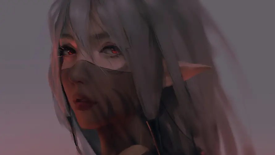 4k御姐壁纸 - 蒙面 - 二次元 - wallpaper「哲风壁纸」