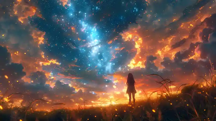 4k插画壁纸-星空 - -免费下载「哲风壁纸」