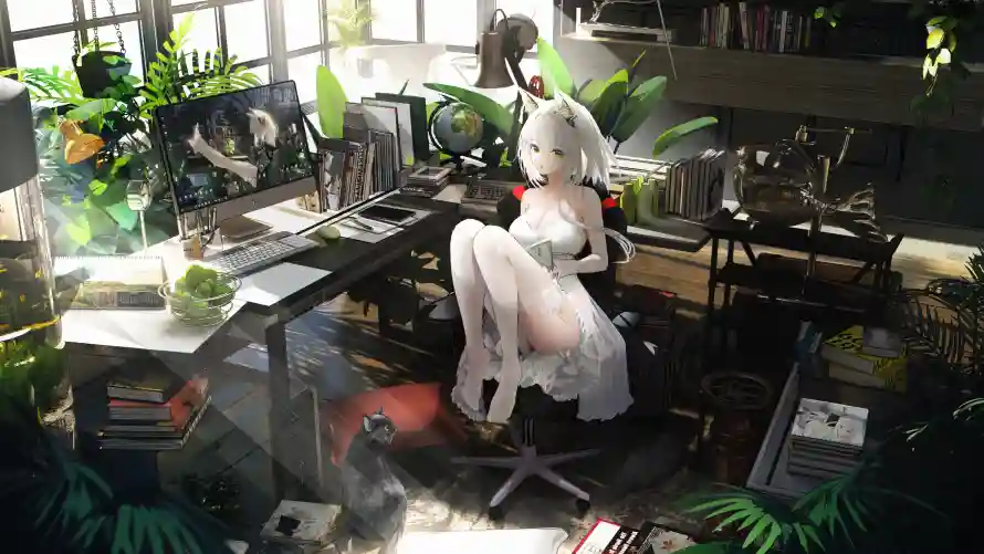 4k少女壁纸 - 猫耳 - 电脑壁纸 - wallpaper「哲风壁纸」