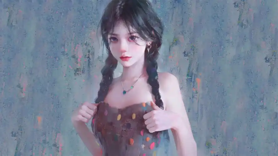 4k女孩壁纸 - 油画 - 电脑壁纸 - wallpaper「哲风壁纸」