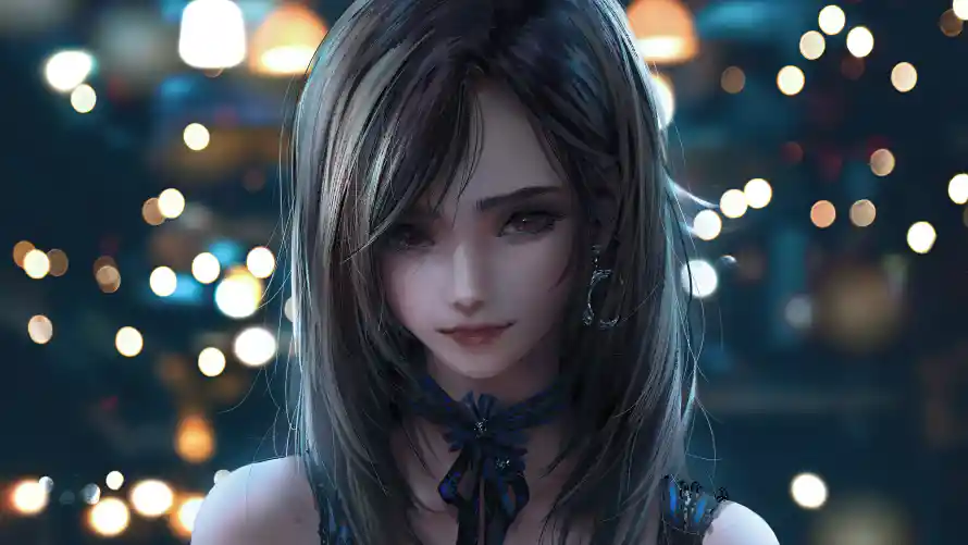 4k蒂法壁纸 - 最终幻想 - 蝴蝶脖链 - wallpaper「哲风壁纸」 4k蒂法壁纸 - 最终幻想 - 蝴蝶脖链 - wallpaper「哲风壁纸」