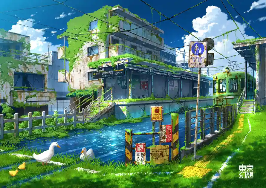 2k东京幻想壁纸-废弃的城市壁纸和-免费下载「哲风壁纸」