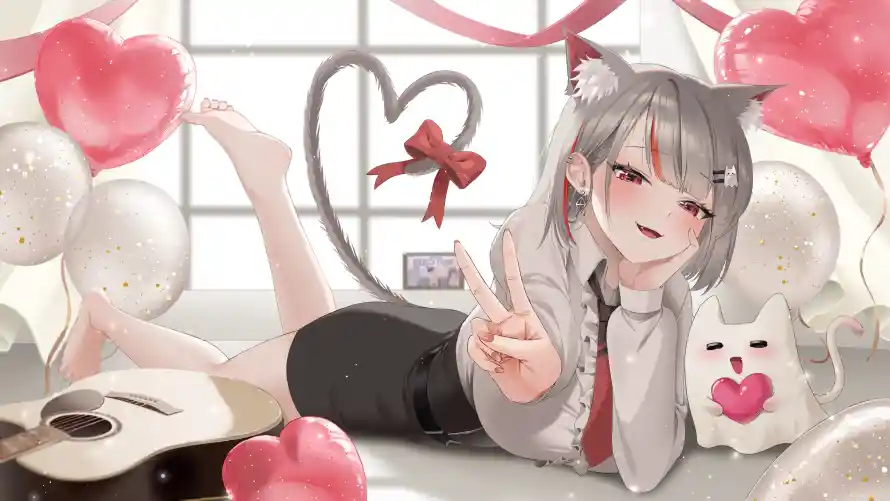 4k少女壁纸-猫耳与-壁纸推荐「哲风壁纸」