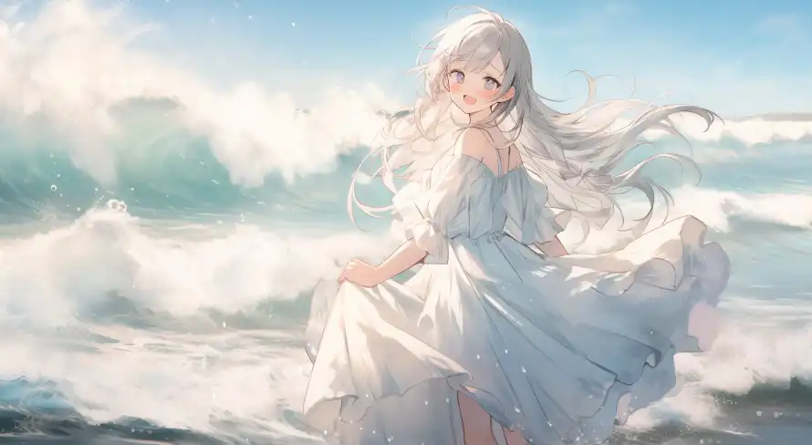 4k插画壁纸 - 天-出水芙蓉 - 电脑壁纸 - wallpaper「哲风壁纸」