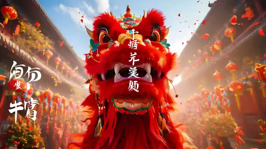 4k喜庆壁纸 - 舞狮 - 中国文化 - wallpaper「哲风壁纸」 4k喜庆壁纸 - 舞狮 - 中国文化 - wallpaper「哲风壁纸」