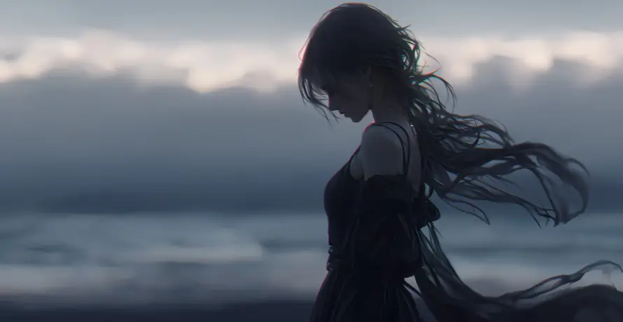 4k少女壁纸 - 海边 - 电脑壁纸 - wallpaper「哲风壁纸」