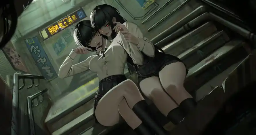 4k双人壁纸 - jk少女 - 电脑壁纸 - wallpaper「哲风壁纸」