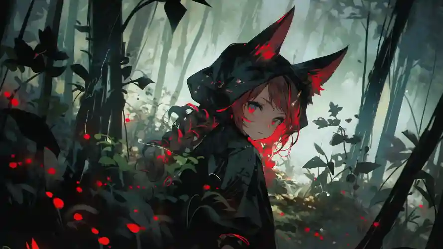 4k少女壁纸 - 暗系 - 电脑壁纸 - wallpaper「哲风壁纸」