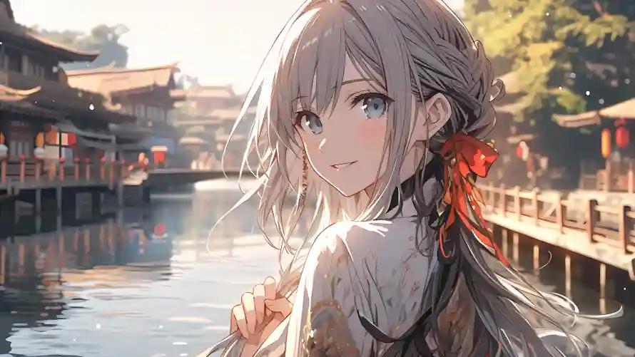 4k景深壁纸 - 小桥流水 - 古风动漫美女 - wallpaper「哲风壁纸」 4k景深壁纸 - 小桥流水 - 古风动漫美女 - wallpaper「哲风壁纸」