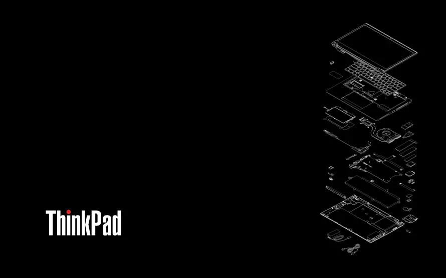 4k小黑壁纸 - ThinkPad - 电脑壁纸 - wallpaper「哲风壁纸」