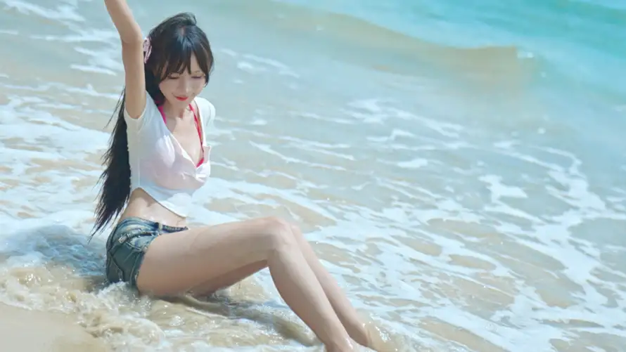 4k美女壁纸-海与-壁纸推荐「哲风壁纸」