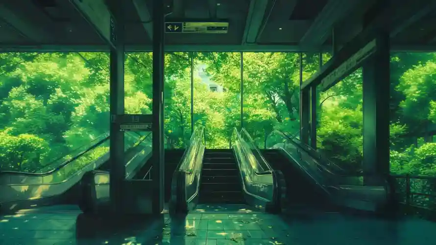 4k森林壁纸 - 电梯 - 电脑壁纸 - wallpaper「哲风壁纸」