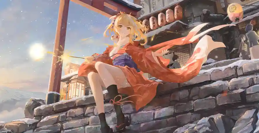 4k原神壁纸 - 烟花 - 电脑壁纸 - wallpaper「哲风壁纸」