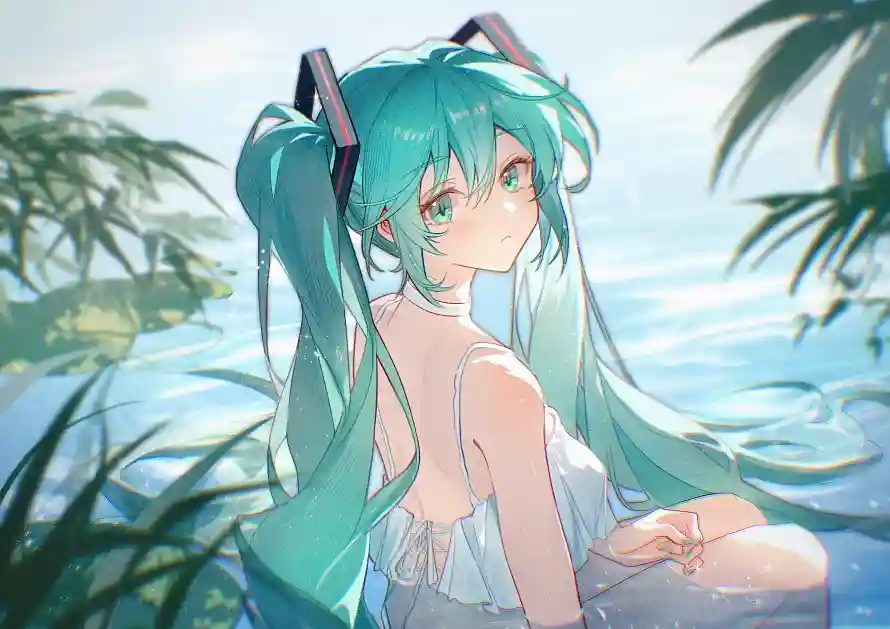 4k初音壁纸-水中 - -壁纸分享「哲风壁纸」