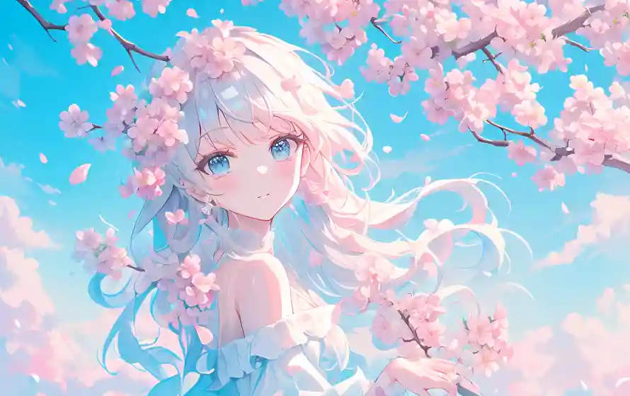 4k桃花壁纸 - 动漫美女 - 电脑壁纸 - wallpaper「哲风壁纸」