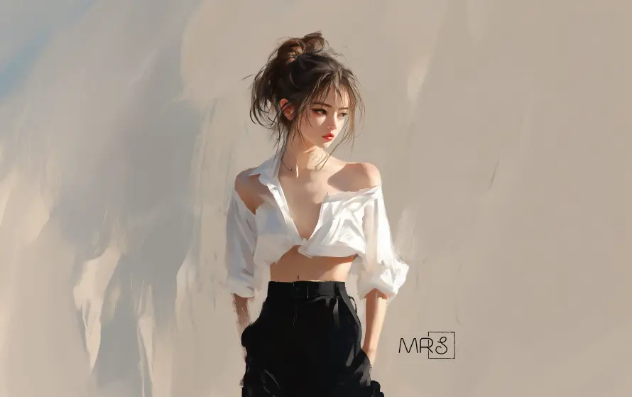 4kAI壁纸 - 美女 - 电脑壁纸 - wallpaper「哲风壁纸」