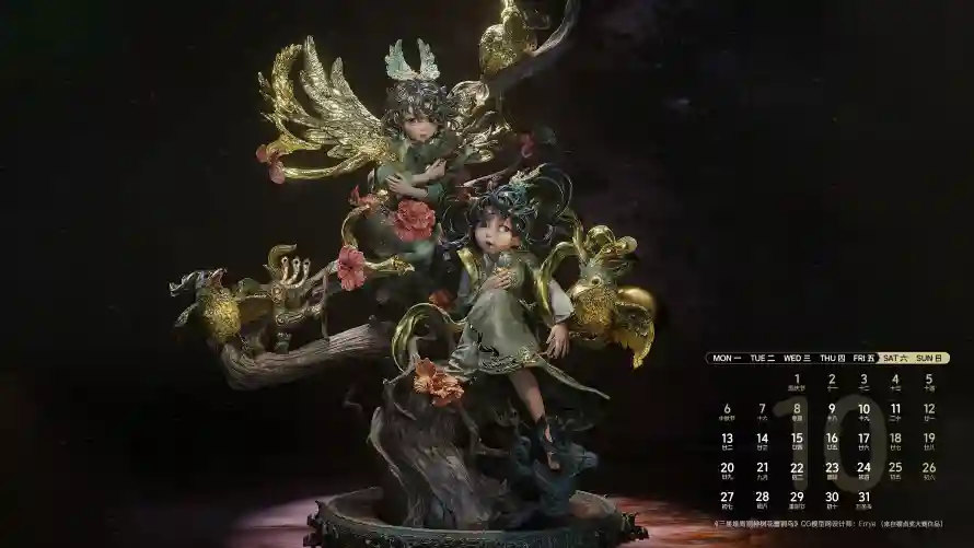 4k日历壁纸 - CG艺术 - 电脑壁纸 - wallpaper「哲风壁纸」