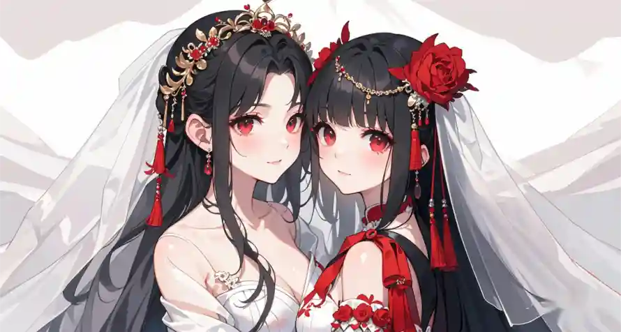 4k双人壁纸 - 唯美 - 婚纱 - 二次元「哲风壁纸」