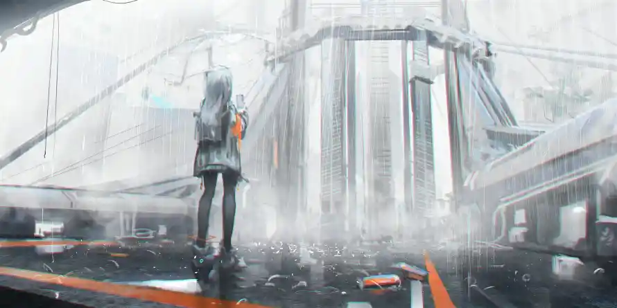 4k动漫壁纸 - 动漫少女 - 未来都市 - 赛博朋克「哲风壁纸」