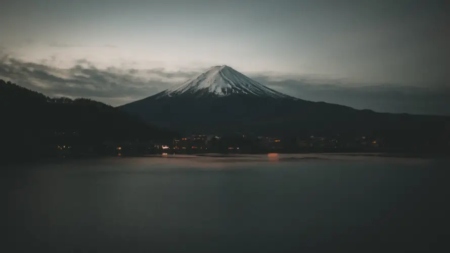 4k摄影壁纸-富士山和傍晚风光-免费下载「哲风壁纸」