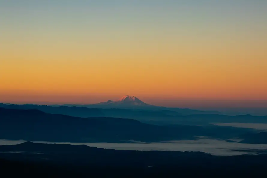 4k夕阳壁纸 - 远山 - 壮丽山景 - 自然风景「哲风壁纸」