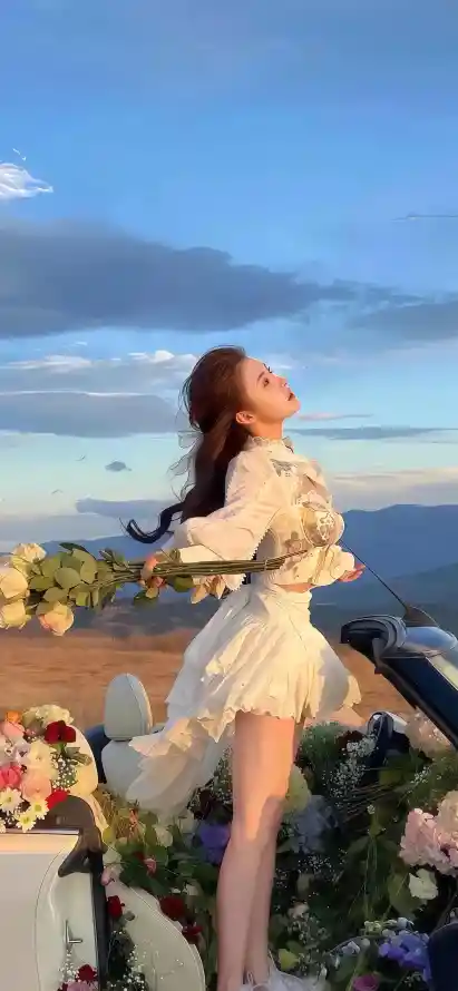 4k天空壁纸 - 美女 - 花海 - 小清新「哲风壁纸」