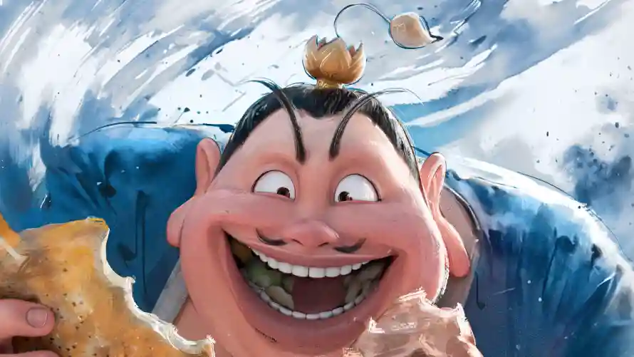 4k动画角色壁纸 - 太乙真人 - 欢乐形象 - 电影角色「哲风壁纸」