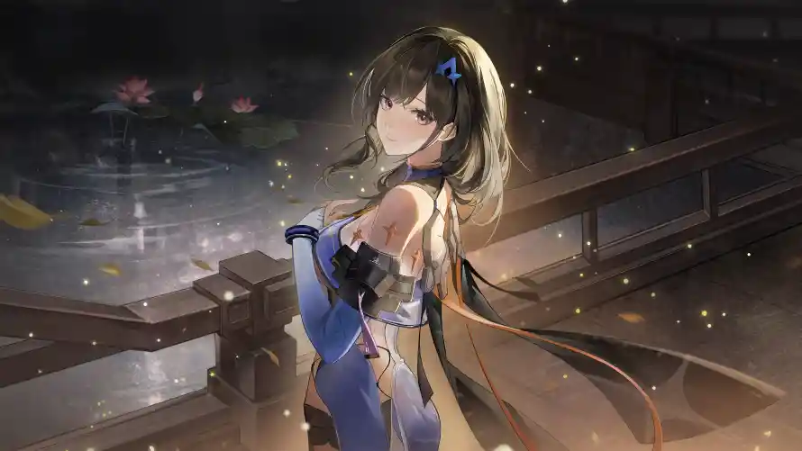 4k古风角色壁纸 - 肴 - 夜色场景 - 少女形象「哲风壁纸」