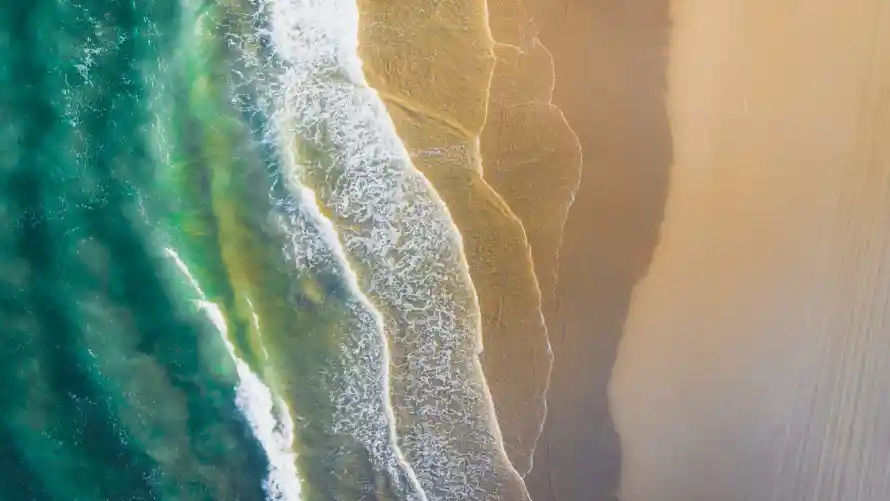 4k沙滩壁纸 - 海浪 - 海滩 - 美景「哲风壁纸」