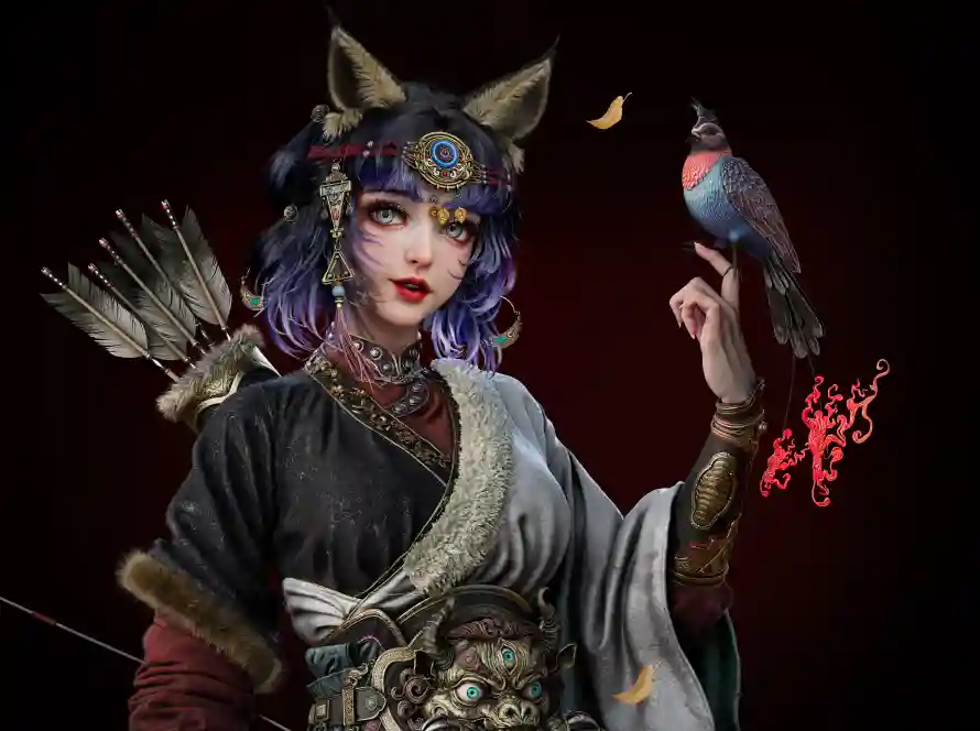 4k游戏壁纸 - 美型 - 美女 - 艺术「哲风壁纸」