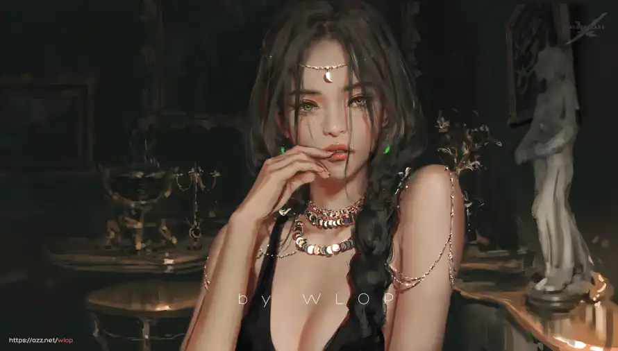 4k原画壁纸 - 美女 - 鬼刀 - WIOP「哲风壁纸」