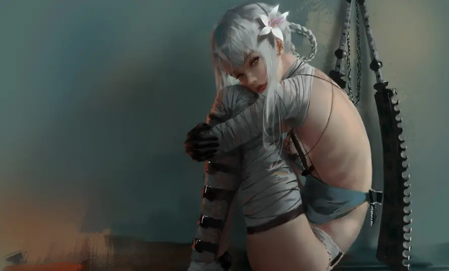 4k原画壁纸 - WIOP - 性感角色 - 银发少女「哲风壁纸」 4k原画壁纸 - WIOP - 性感角色 - 银发少女「哲风壁纸」