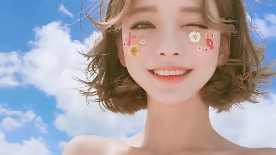 4k短发壁纸 - 笑脸 - 美女 - 小清新「哲风壁纸」
