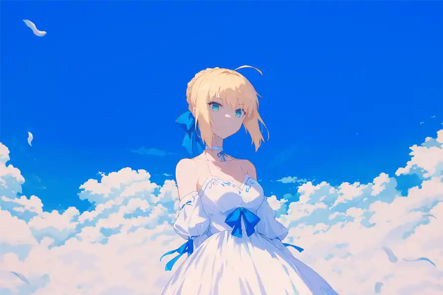 4k云端壁纸 - 少女 - 亚瑟王 - Fate「哲风壁纸」