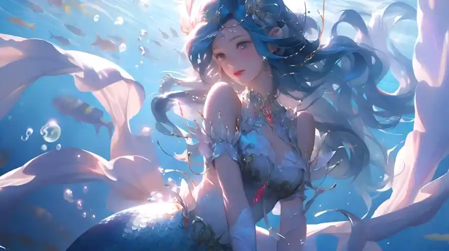 4k动漫壁纸 - 梦幻 - 海底 - 唯美风「哲风壁纸」