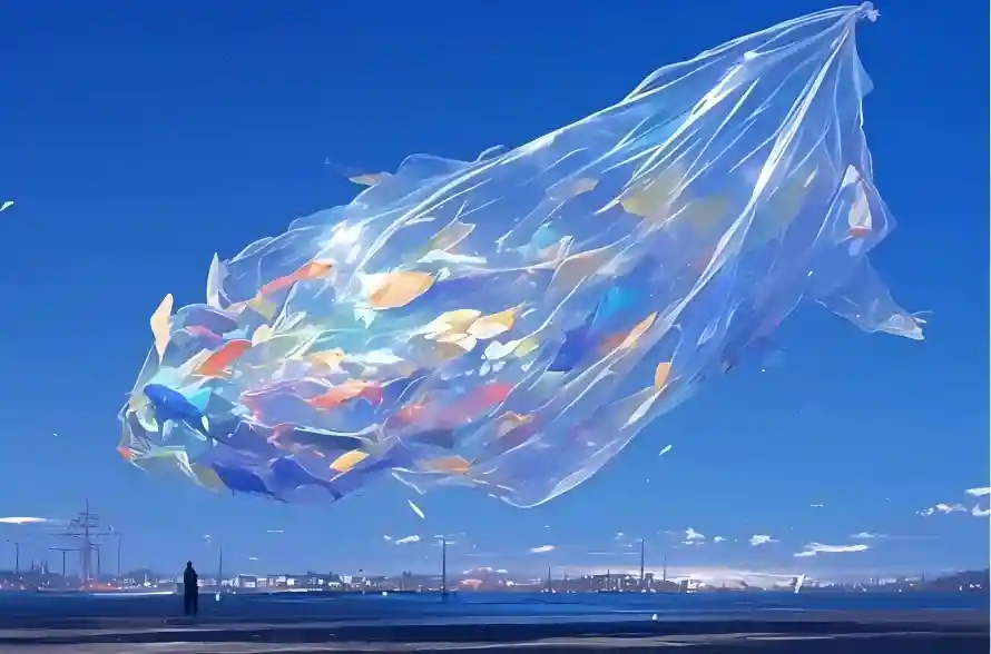 4k梦鱼壁纸-透明鱼和飞鱼-城市远景免费下载「哲风壁纸」